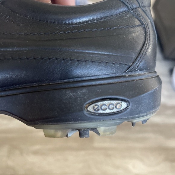 Ecco Hydromax Golf Shoes Size EU‎ 42 Black Men Spikes US 8.5 - Picture 6 of 10